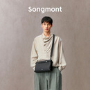 Songmont山下有松山行系列手拿包单肩斜挎通勤便携男士包包 烟墨黑