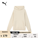 彪马（PUMA）复古棕色运动卫衣套头衫男女秋季宽松长袖上衣631384 沙砾灰-68 M (175/96A)