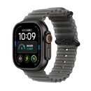 Apple/苹果/苹果 Watch Ultra 4 智能手表蜂窝版49毫米黑色钛金属表壳半透明黑色海洋表带均码 MJCK4CH/B
