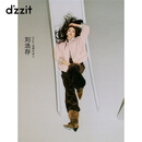 DZZIT【刘浩存同款】地素薄款棉服2026冬新款复古夹克外套女3K4HB241G 粉红色 XS