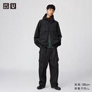优衣库宽腿工装裤男装女装合作款休闲裤户外机能482883 492574 482883/09黑色 M