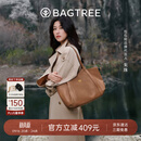 BAGTREE包包树【朱珠同款】晚枫包植鞣牛皮大容量托特单肩斜挎包生日礼物