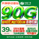 中国广电流量卡高速全国通用套餐低月租升卿手机卡电话卡纯上网5G移动基站非无限长期