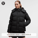 lululemon丨Wunder Puff™ 女士羽绒外套 防风拒水 LW4CO3S 黑色 S