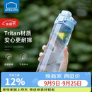 乐扣乐扣（LOCK&LOCK）人鱼线塑料运动水杯夏天便携水壶带刻度提手男女水杯子700ML蓝色