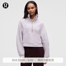 lululemon丨Scuba 女士超宽松款烟囱领卫衣*拉绒 LW3IFSS 浅薰衣草紫/金 M /L