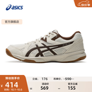 亚瑟士ASICS羽毛球鞋男女同款舒适稳定耐磨透气抓地运动鞋 RIVRE CF 米黄色/棕色 42.5