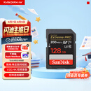 Sandisk闪迪128GB SD内存卡 4K V30 U3 C10 相机存储卡 读速200MB/s 写速90MB/s 微单/单反相机内存卡