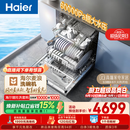 海尔（Haier）麦浪套系洗碗机嵌入式W5000Plus+新国标水效升级双面洗163升20套大容量10天净存EYBW20566GHU1