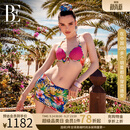 范德安（BALNEAIRE）海岛系列比基尼女士小胸聚拢时尚裙式性感显瘦bikini温泉 83906 玫瑰花卉 S