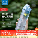 乐扣乐扣（LOCK&LOCK）人鱼线塑料运动水杯夏天便携水壶带刻度提手男女水杯子700ML蓝色