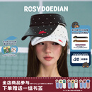 ROSYDOEDIAN RDD圆圆的脑壳空顶帽波点遮阳帽夏季户外防晒透气运动鸭舌帽女夏 白色波点 均码