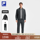 FILA斐乐官方长袖运动套装男秋季新款 络合黑 XL
