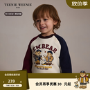 Teenie Weenie Kids小熊童装26年秋冬新款男女宝宝索罗娜加绒卫衣 象牙白 100 cm