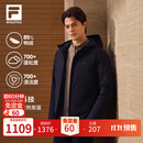 FILA 斐乐轻薄羽绒服|防泼水外套2026冬季新款商务通勤男装保暖上衣 正黑色-BK L 175/96A/L