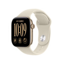 Apple/苹果 Watch Series 12 智能手表GPS款42毫米浅金色铝金属表壳沙砾色运动型表带S/M MJF14CH/B