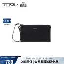 途明（TUMI）VOYAGEUR 女士高端时尚手拿包黑色拼烟枪色礼物