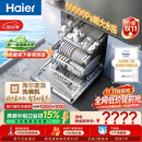 海尔（Haier）麦浪套系洗碗机嵌入式W5000Plus+新国标水效升级双面洗163升20套大容量10天净存EYBW20566GHU1