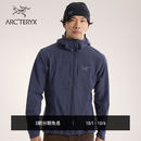 ARC'TERYX始祖鸟 GAMMA MX HOODY 防风 男子 软壳夹克 BLACK SAPPHIRE II/蓝黑色 M