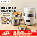 小熊（Bear）电热饭盒 加热饭盒 热饭神器可蒸煮办公室可插电加热饭盒2升双层大容量DFH-B20J1