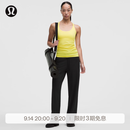 lululemon丨Groove 女士运动混合罗纹高腰阔腿裤*亚洲版 LW5JR6A 黑色 S