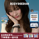 ROSYDOEDIAN RDD撇起系列电话发圈 简约无痕马尾电话线头绳高弹耐用 黑白波点