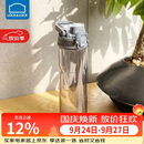 乐扣乐扣（LOCK&LOCK）人鱼线塑料运动水杯夏天便携水壶带刻度提手男女水杯子700ML灰色
