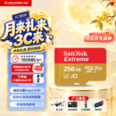 Sandisk闪迪256GB TF(MicroSD)内存卡4K极速金卡A2 V30 U3兼容大疆Pocket3/4P/Action 6运动相机/无人机存储卡