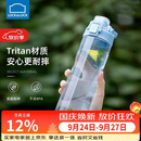 乐扣乐扣（LOCK&LOCK）人鱼线塑料运动水杯夏天便携水壶带刻度提手男女水杯子700ML蓝色