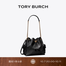 Tory Burch汤丽柏琦【宋雨琦同款】CHARLIE 绗缝抽绳水桶包肩背包TB 185831 黑色 001 OS