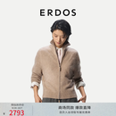 ERDOS【自在系列】26秋冬拉绒高领绒雾感外套女开衫羊绒衫 大地驼 M 165/84A