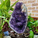 冰珂晶石中秋节礼物中秋礼物天然乌拉圭精品紫水晶摆件恐龙蛋紫晶洞摆件原 客人定制原矿原皮紫晶摆件紫晶洞