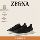 Zegna[明星同款]杰尼亚男鞋Triple Stitch™SECONDSKIN休闲鞋 黑色 43 (9)