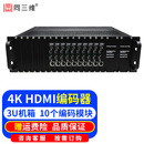 同三维4K高清SDI/HDMI视频网络直播编码器机箱机架插卡式网络推流硬盘录像机NVR视频转网络IP流 10路4K高清HDMI编码器 3U机箱