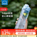 乐扣乐扣（LOCK&LOCK）人鱼线塑料运动水杯夏天便携水壶带刻度提手男女水杯子700ML蓝色