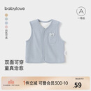 babylove婴儿马甲春秋季双面穿坎肩百搭马夹男女宝宝洋气背心外套上衣内搭