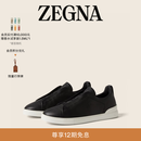 Zegna[明星同款]杰尼亚男鞋Triple Stitch™SECONDSKIN休闲鞋 黑色 43 (9)