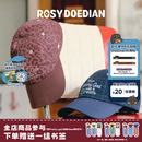 ROSYDOEDIAN圆圆的脑壳 拼接鸭舌帽韩版高颜值保暖遮阳帽防晒帽新款潮流风 棕豹纹 均码