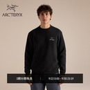 ARC'TERYX始祖鸟 EMBLEM FLEECE CREW 男子 抓绒衫 Black/黑色 M
