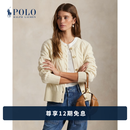 Polo Ralph Lauren 拉夫劳伦  女装 经典款修身版型绞花编结针织开襟衫 100-米色 M