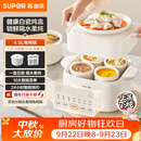 苏泊尔（SUPOR）电炖锅 炖汤盅 电炖盅隔水炖家用全自动煲汤炖汤锅陶瓷燕窝炖盅4.5L蒸炖一体多功能锅 DZ25FC873