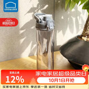 乐扣乐扣（LOCK&LOCK）人鱼线塑料运动水杯夏天便携水壶带刻度提手男女水杯子700ML灰色