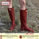 HUNTER【修饰腿型】户外露营女鞋Refined防水防滑高筒靴长筒靴网红女靴 军红色/MLR 38