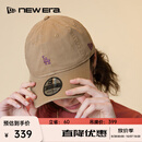 NEW ERA纽亦华MLB小logo运动休闲情侣弯檐棒球帽软顶NE920 12728543-卡其色 洛杉矶道奇队 OSFM