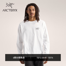 ARC'TERYX始祖鸟 KRAGG COTTON LS 男子 棉质长袖T恤 WHITE LIGHT / BLACK/石膏白/黑色 M