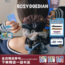 ROSYDOEDIAN撇起系列 大肠发圈 头饰头绳发圈头花神器礼物高颜值女生新款可爱 棕蓝格纹