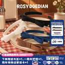 ROSYDOEDIAN撇起系列 蝴蝶结发箍 女生可爱高级感头饰头箍发带新款小清新发箍 黑色
