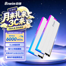 佰维（BIWIN）48G(24G×2)套装 DDR5 6000频率台式机内存条 时空行者DW100 RGB灯条(C28)白色AI PC电脑存储配件