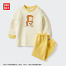 优衣库婴幼儿绘本合作系列压线睡衣/长袖面包小偷宝宝UT486451 43 黄色 100