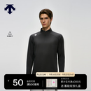 迪桑特（DESCENTE）TRAINING系列柔软亲肤吸湿速干半拉链立领男士长袖T恤新品 BK-黑色 XL (180/100A)
